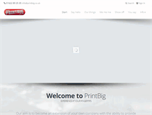 Tablet Screenshot of printbig.co.uk